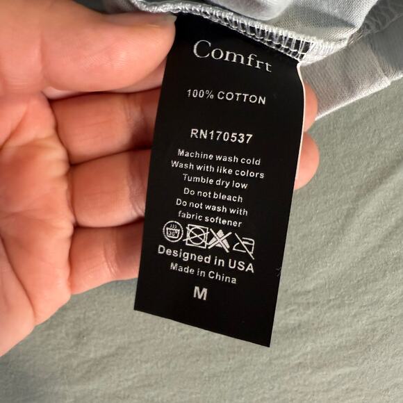 Comfrt Essential Oversized Tee, Skylight, M - Picture 5 of 7